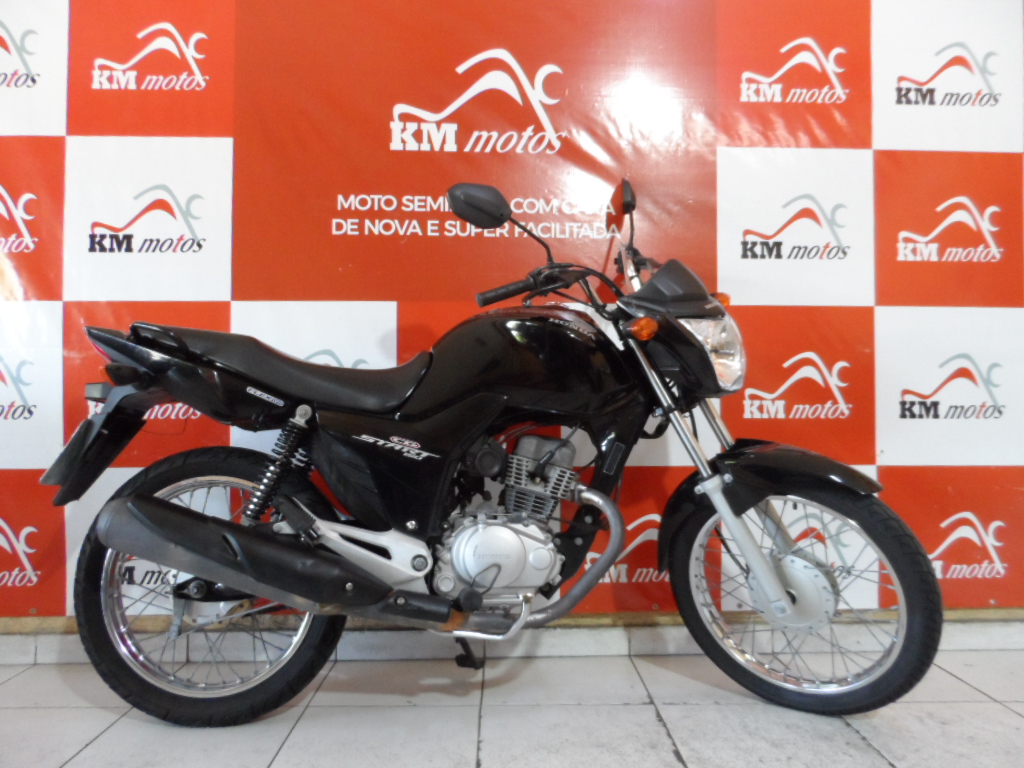 Honda Start 150 Preta 2015 KM Motos Sua Loja De Motos Semi Novas