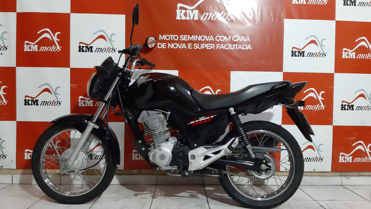 Honda 160 Start 2017 Preta Km Motos Sua Loja De Motos Semi Novas 2898