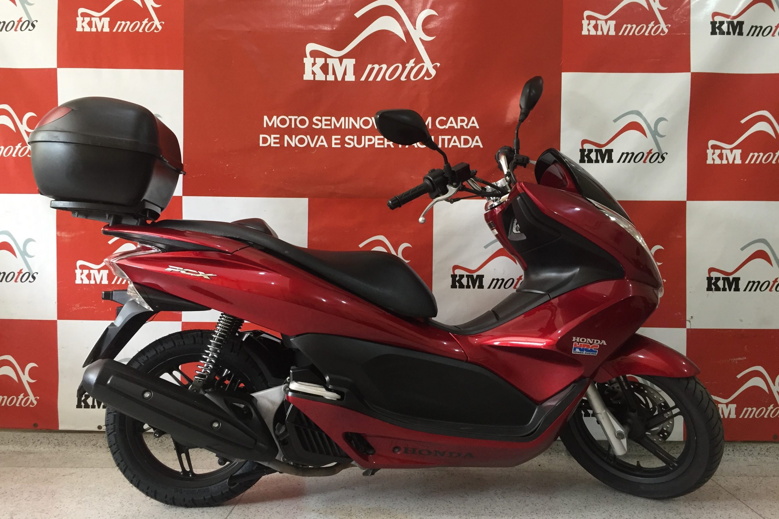 Honda PCX 150 Vermelha 2014 | KM Motos | Sua Loja de Motos Semi Novas