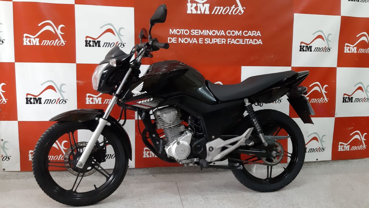 Honda 160 Fan 2018 Preta Km Motos Sua Loja De Motos Semi Novas 3604