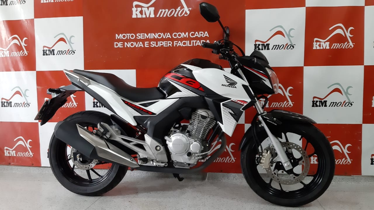 Honda Cb F Twister Cbs Branca Km Motos Sua Loja De Motos