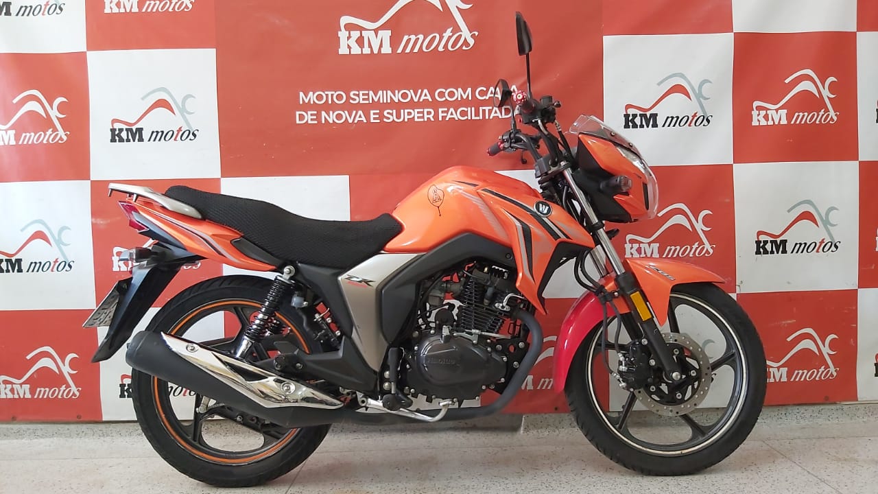 Haojue DK 150 CBS 2019 Laranja KM Motos Sua Loja De Motos Seminovas