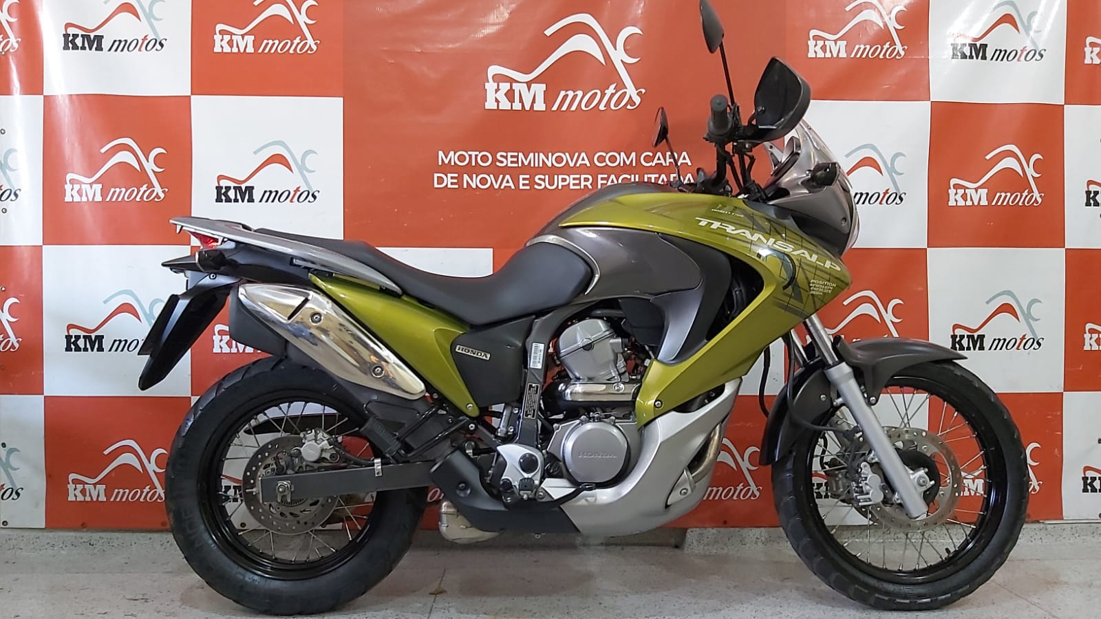 Honda XL 700V Transalp 2012 Verde KM Motos Sua Loja De Motos Seminovas