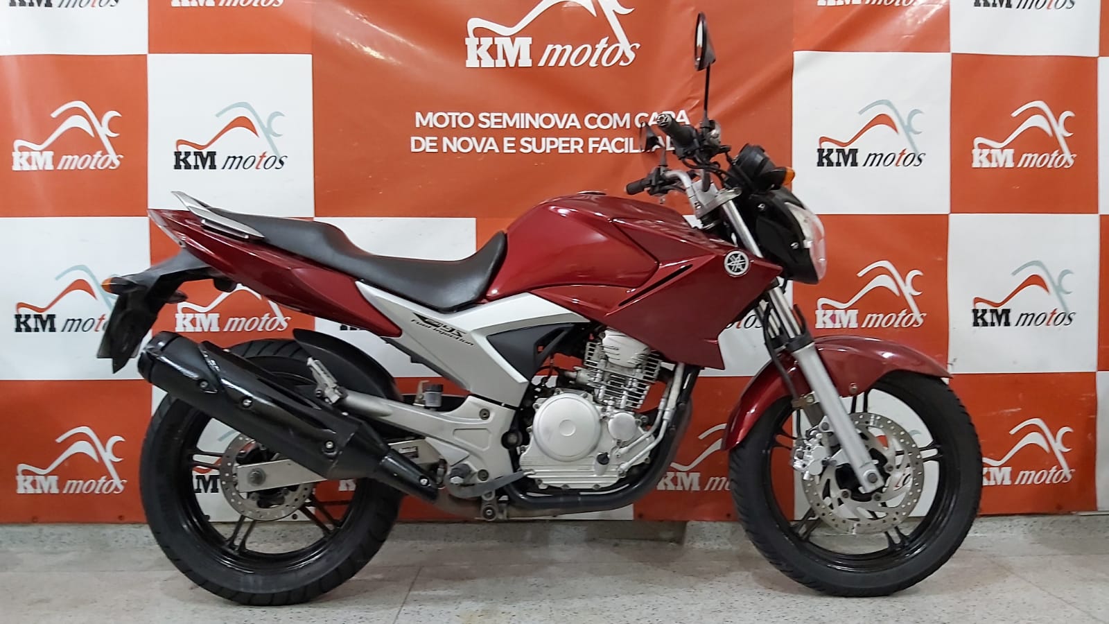 Yamaha YS 250 Fazer 2012 Vermelha KM Motos Sua Loja De Motos Seminovas