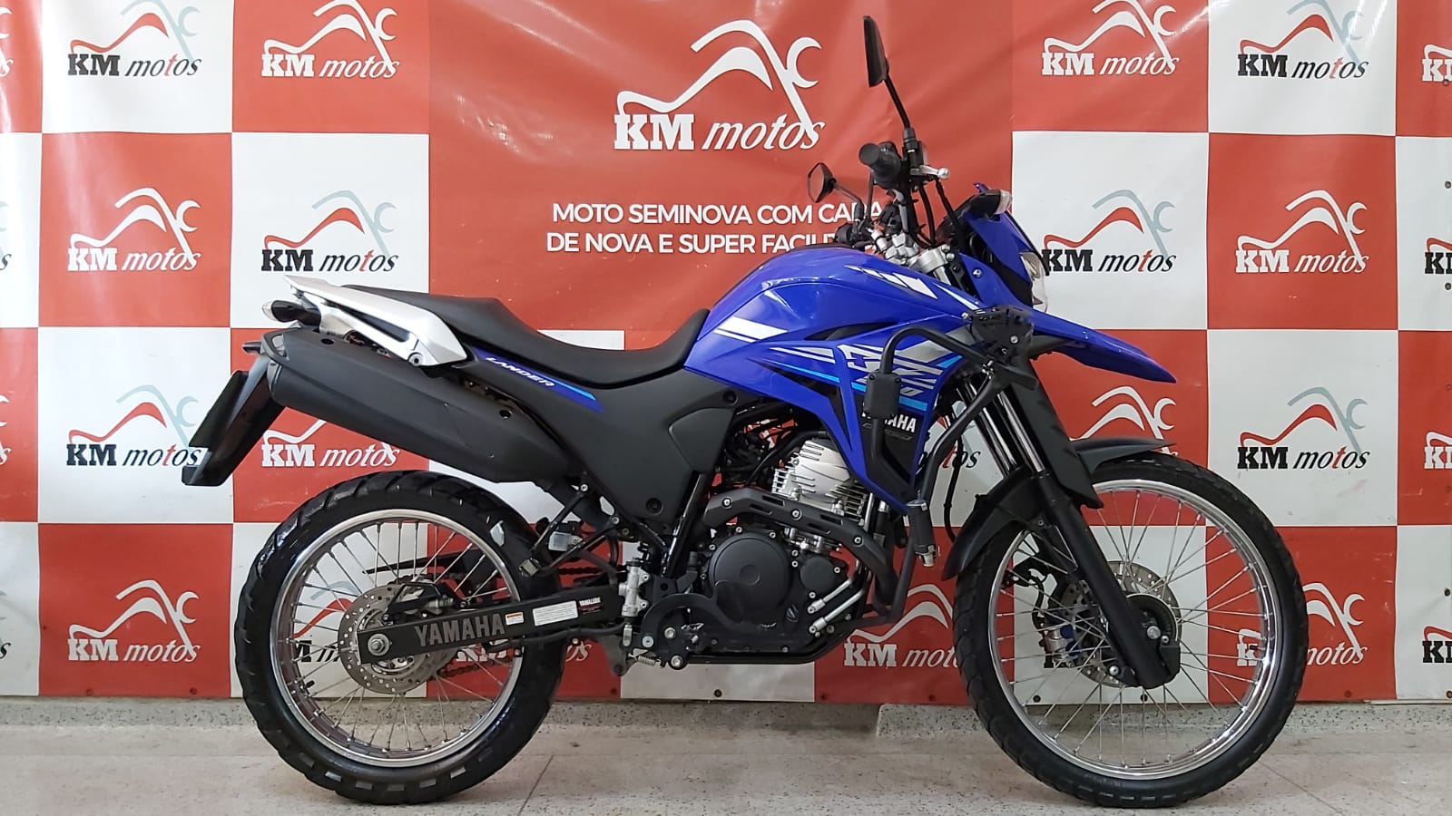 Yamaha Xtz 250 Lander Abs Blueflex 2022 Azul Km Motos Sua Loja De