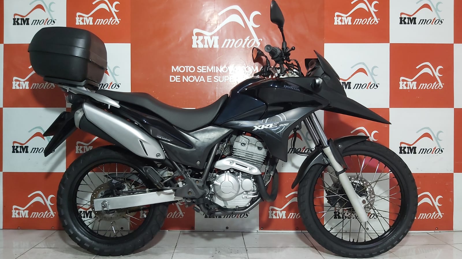 Honda XRE 300 2012 Azul KM Motos Sua Loja De Motos Seminovas