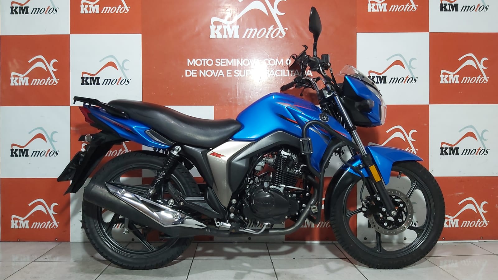 Haojue DK 150 2019 Azul KM Motos Sua Loja De Motos Semi Novas