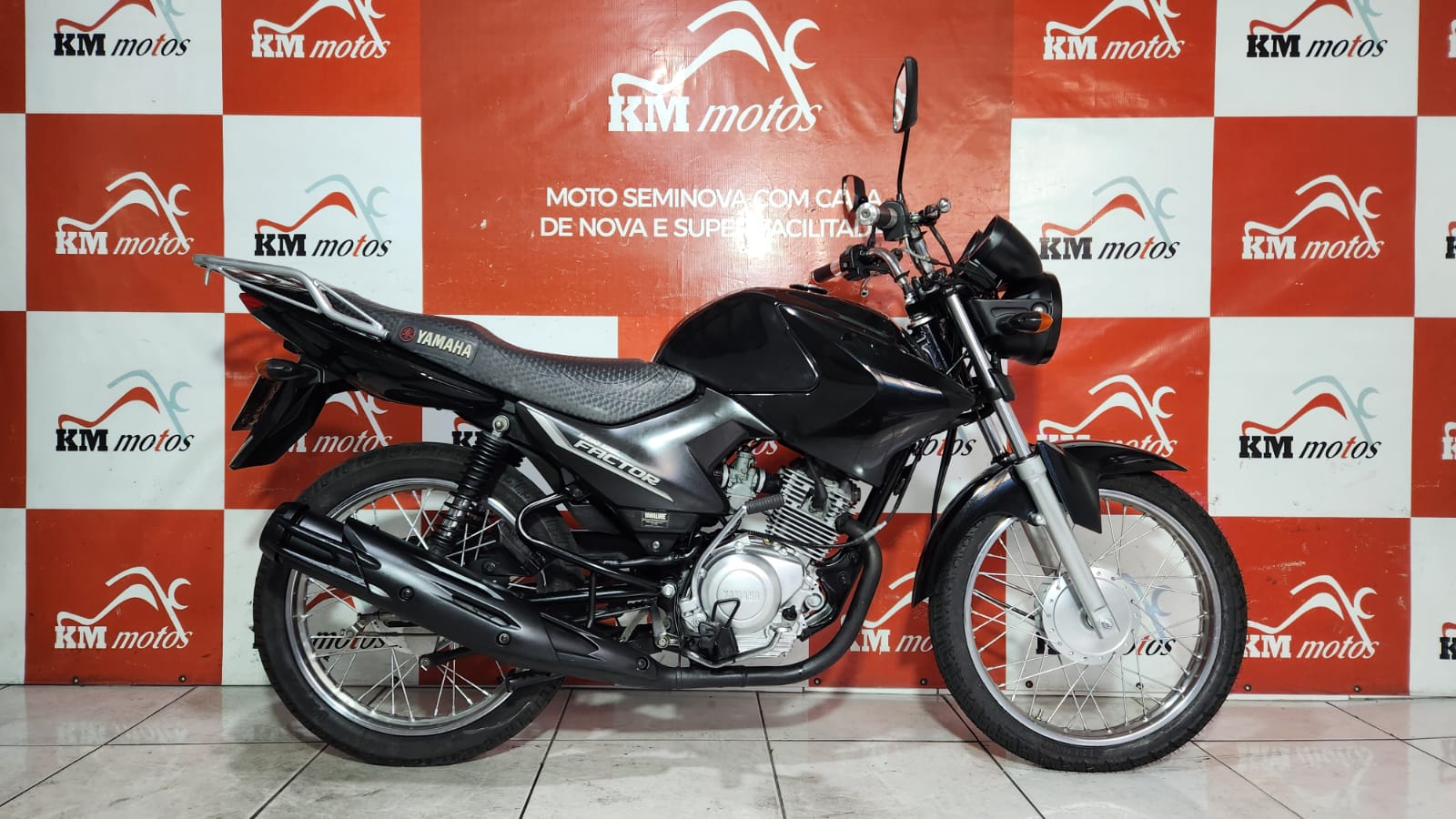 Yamaha YBR 125 Factor K 2011 Preta KM Motos Sua Loja De Motos Semi