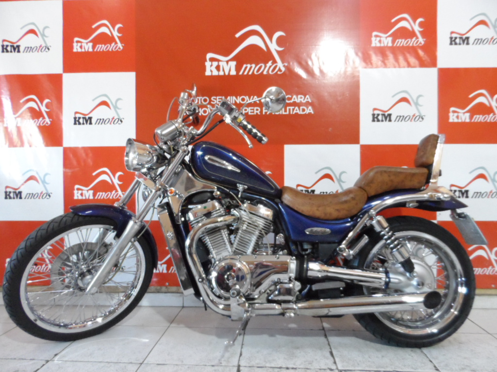 Suzuki Intruder 800 Azul 1998, KM Motos