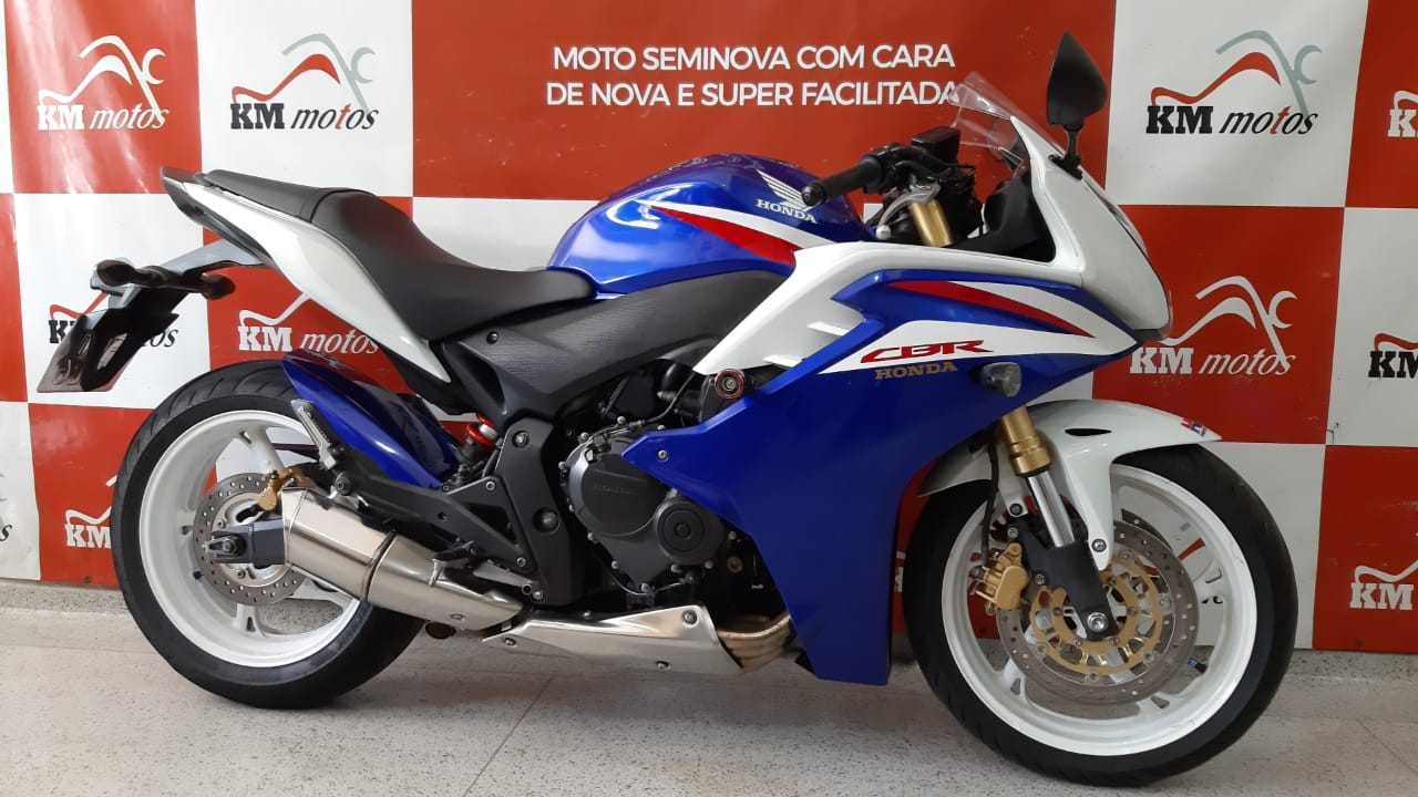 Honda Cbr 600f 2013 Azul Km Motos Sua Loja De Motos Seminovas