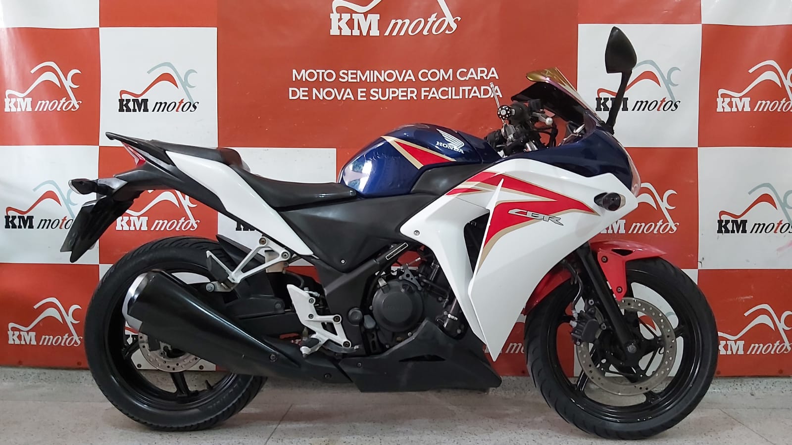 Honda Cbr 250r 2012 Azul Km Motos Sua Loja De Motos Seminovas 8474