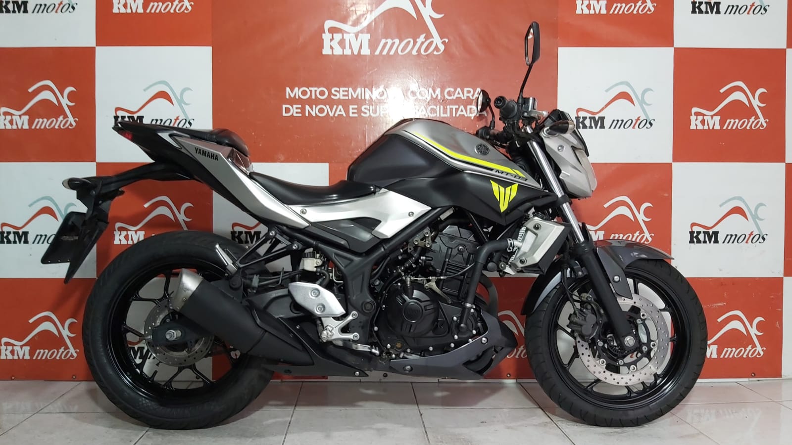 Yamaha Mt 03 Abs 2018 Prata Km Motos Sua Loja De Motos Seminovas