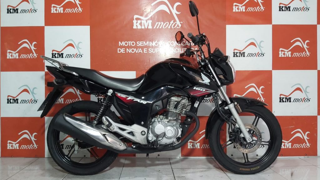 Honda Cg 160 Fan 2018 Preta Km Motos Sua Loja De Motos Seminovas 4070