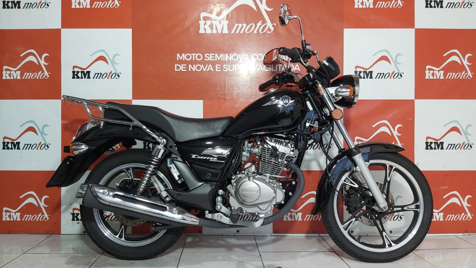 Haojue Chopper Road 150 CBS 2022 Preta | KM Motos | Sua Loja de Motos ...