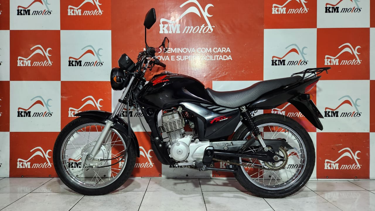 Honda Cg 125 Fan Ks 2012 Preta, KM Motos